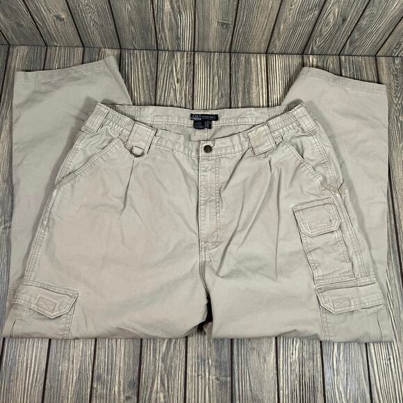 5.11 Tactical Men Cargo Pants Security Military Sz 40x30 Lot of 2 Navy Tan 74251 - Picture 8 of 12